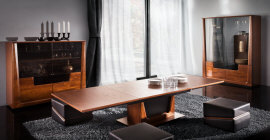 Muebles de madera maciza del fabricante de la sala de estar, dormitorio, comedor, oficina, Polonia